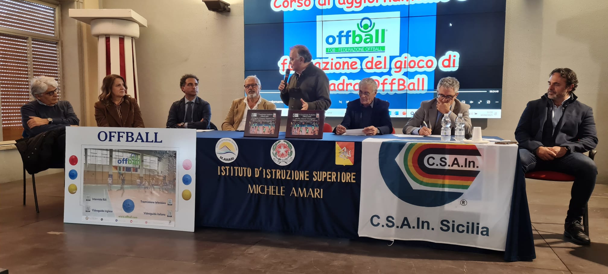 Offball, presentato il VII campionato studentesco nazionale alla presenza del presidente nazionale Csain