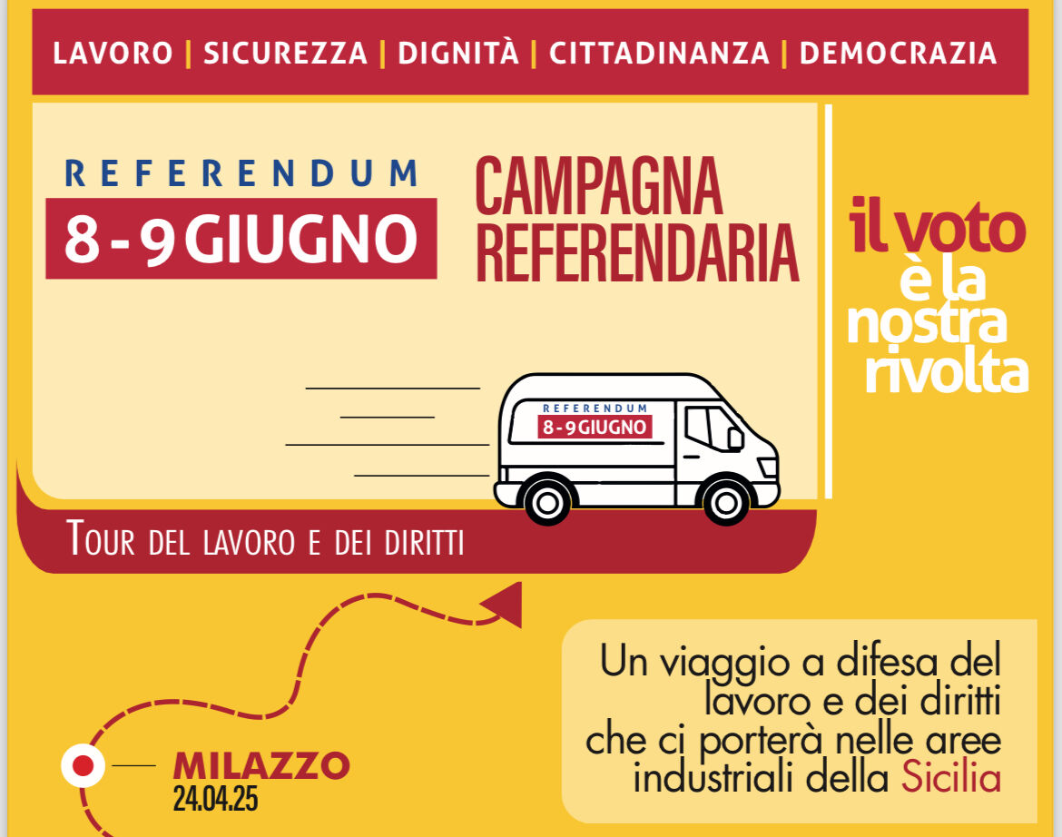 Il tour del lavoro e dei diritti oggi a Catania