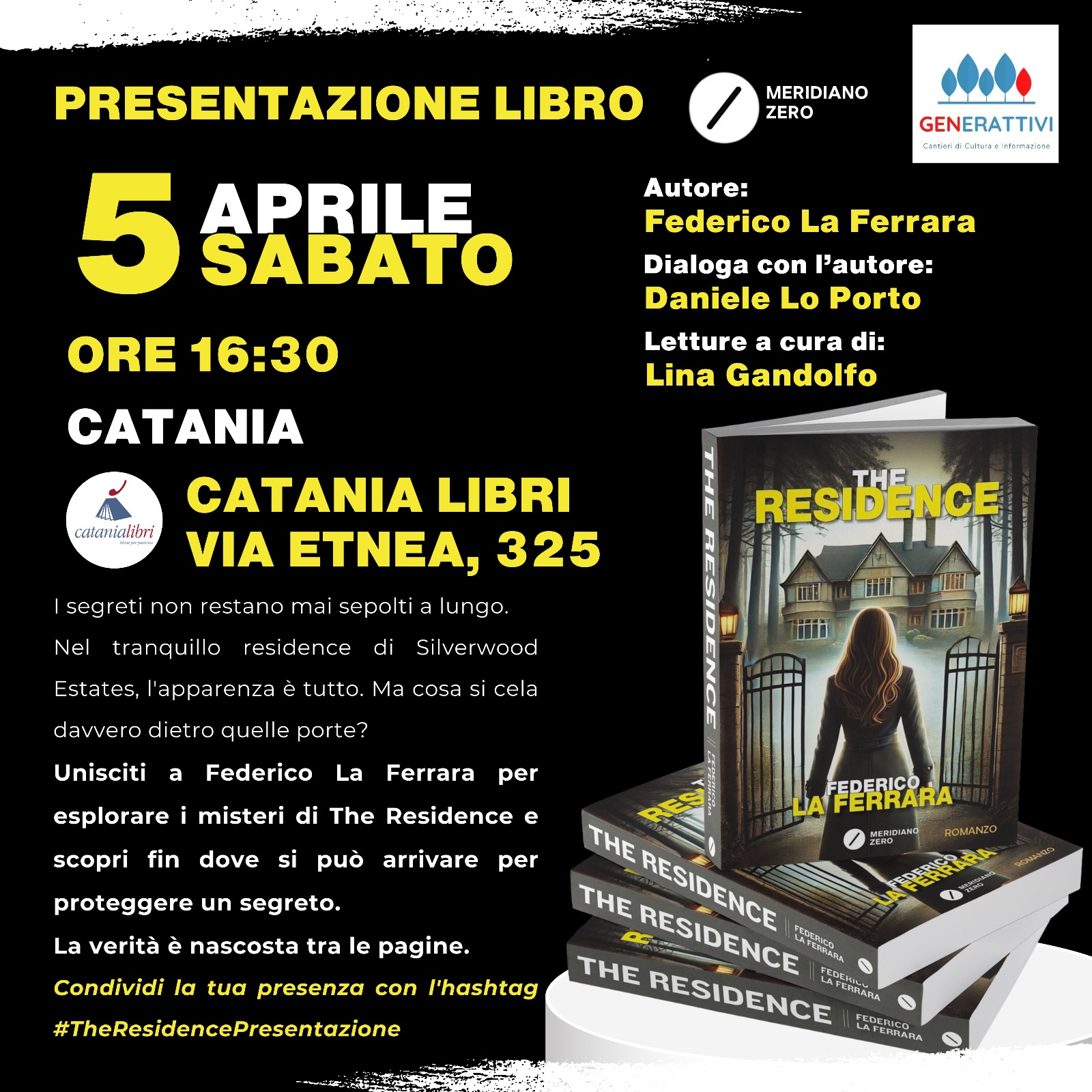 locandina nuova la ferrara The Residence, il giallo firmato Federico La Ferrara