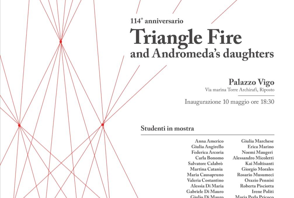 Locandina Riposto onora le vittime del Triangle Fire con una mostra a Palazzo Vigo