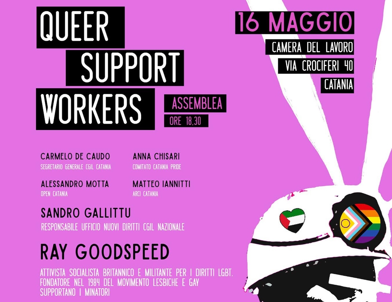Queers support the workers “Queers support the workers”: il 16 maggio alla Camera del Lavoro