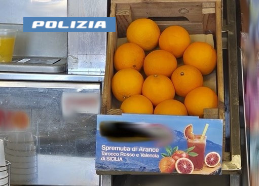– CONTRASTO ALLE FRODE COMMERCIALE LA TASK FORCE COORDINATA DALLA POLIZIA DI STATO 1 (2) Arance egiziane vendute come Tarocco rosso di Sicilia