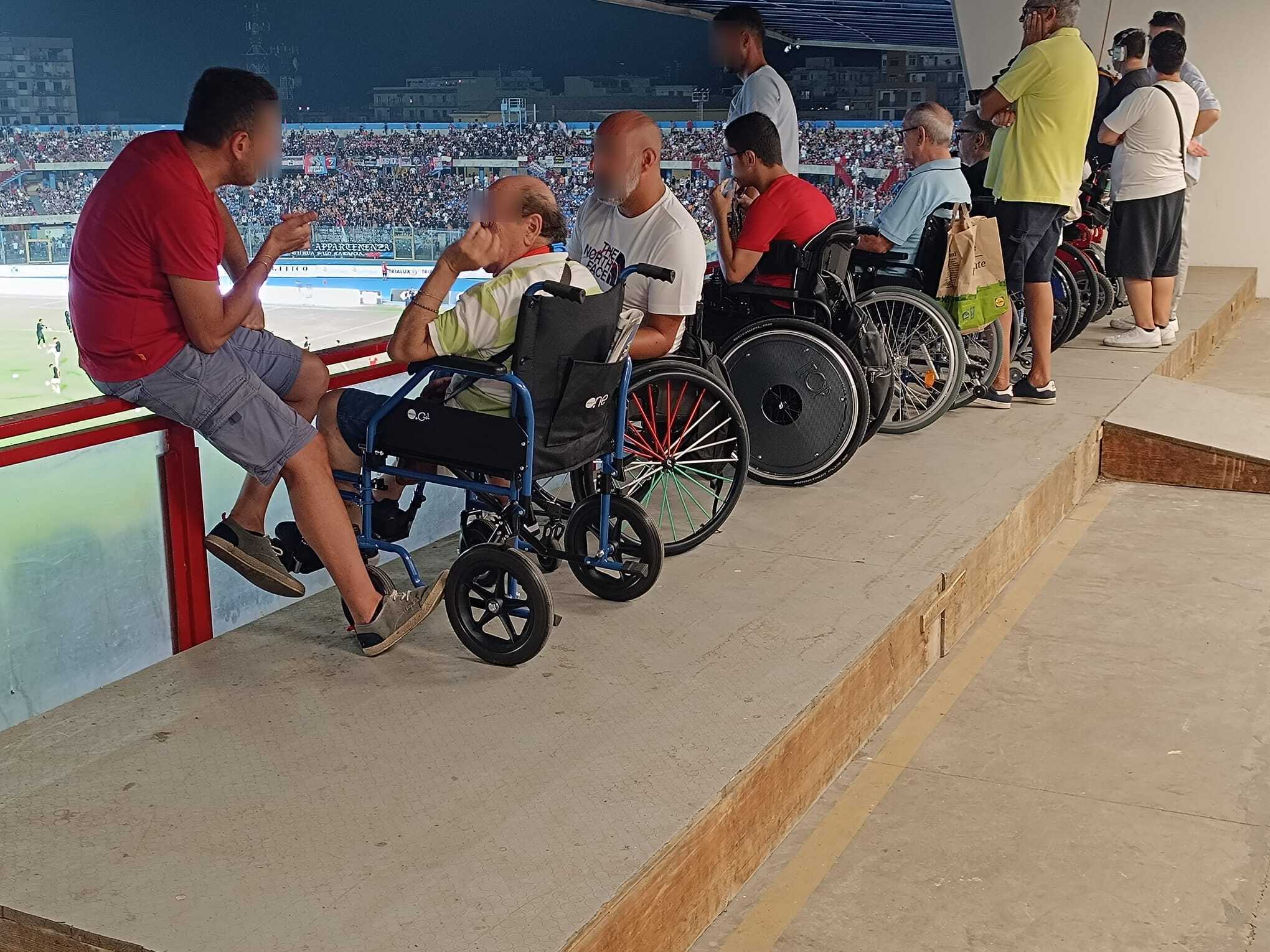 disabili stadio massimino (1) Stadio Massimino, UGL denuncia meno posti per disabili e bambini