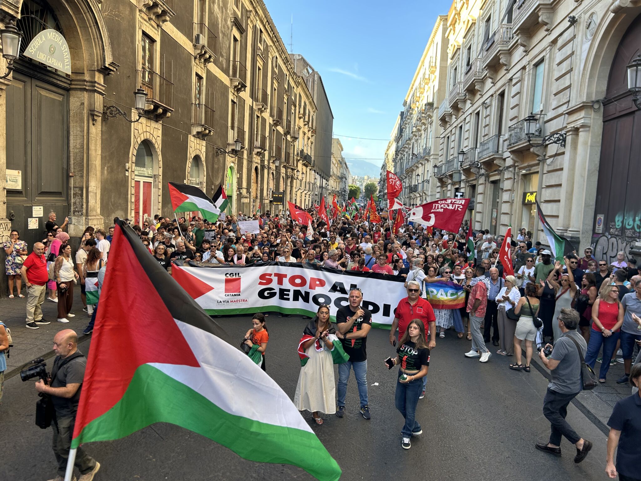 mozione gaza università di catania A Catania tre mila marciano per Gaza
