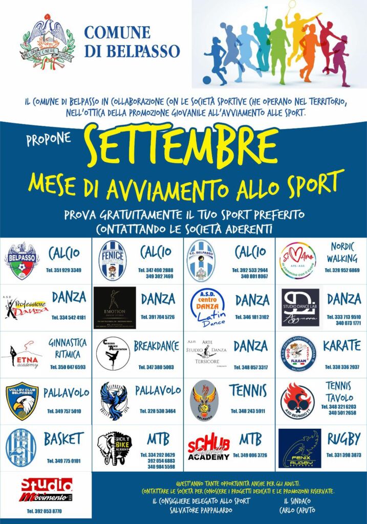 mese di avviamento allo sport