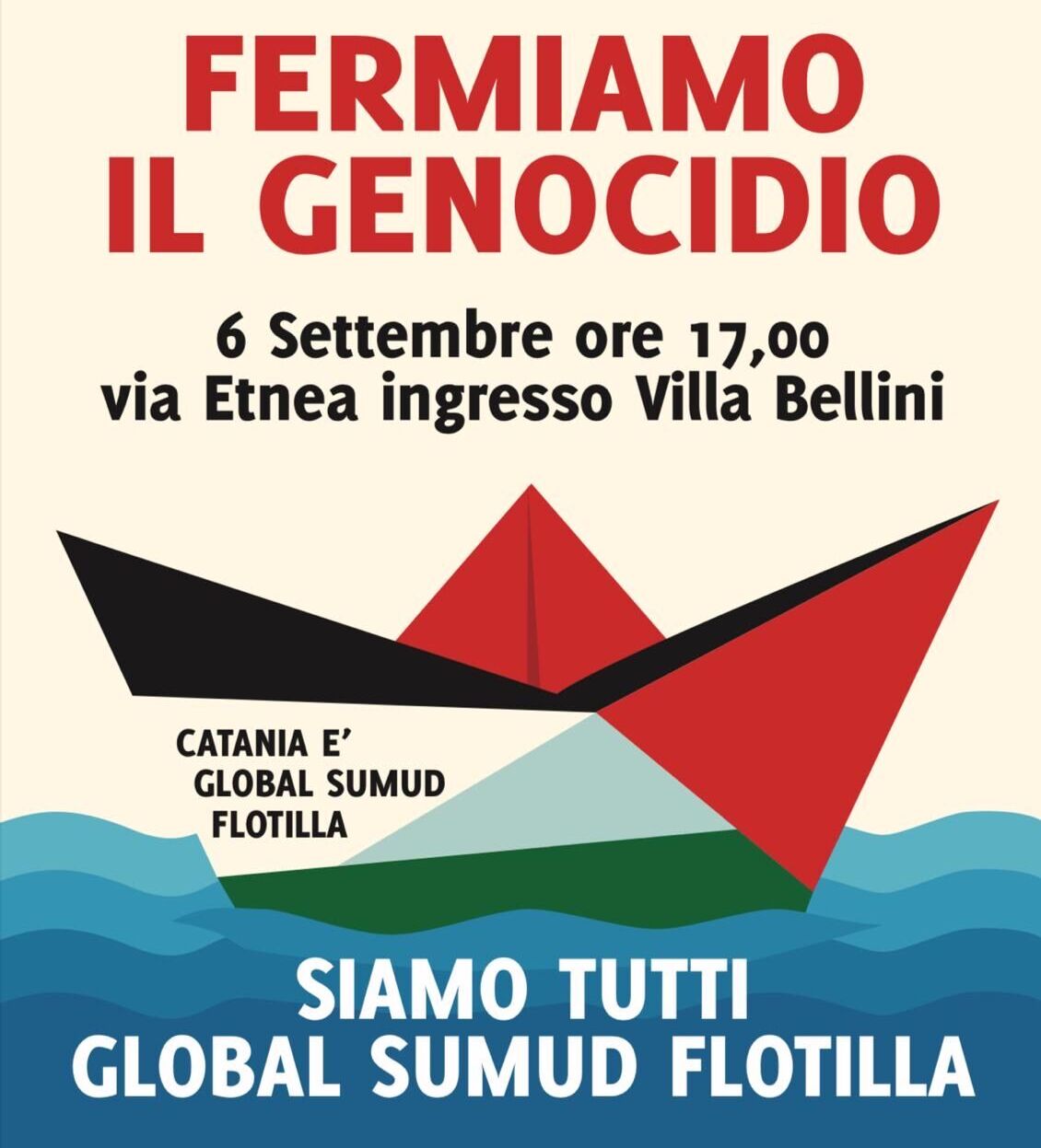 cgil flotilla Catania in piazza per Gaza, anche CGIL a sostegno della Flotilla
