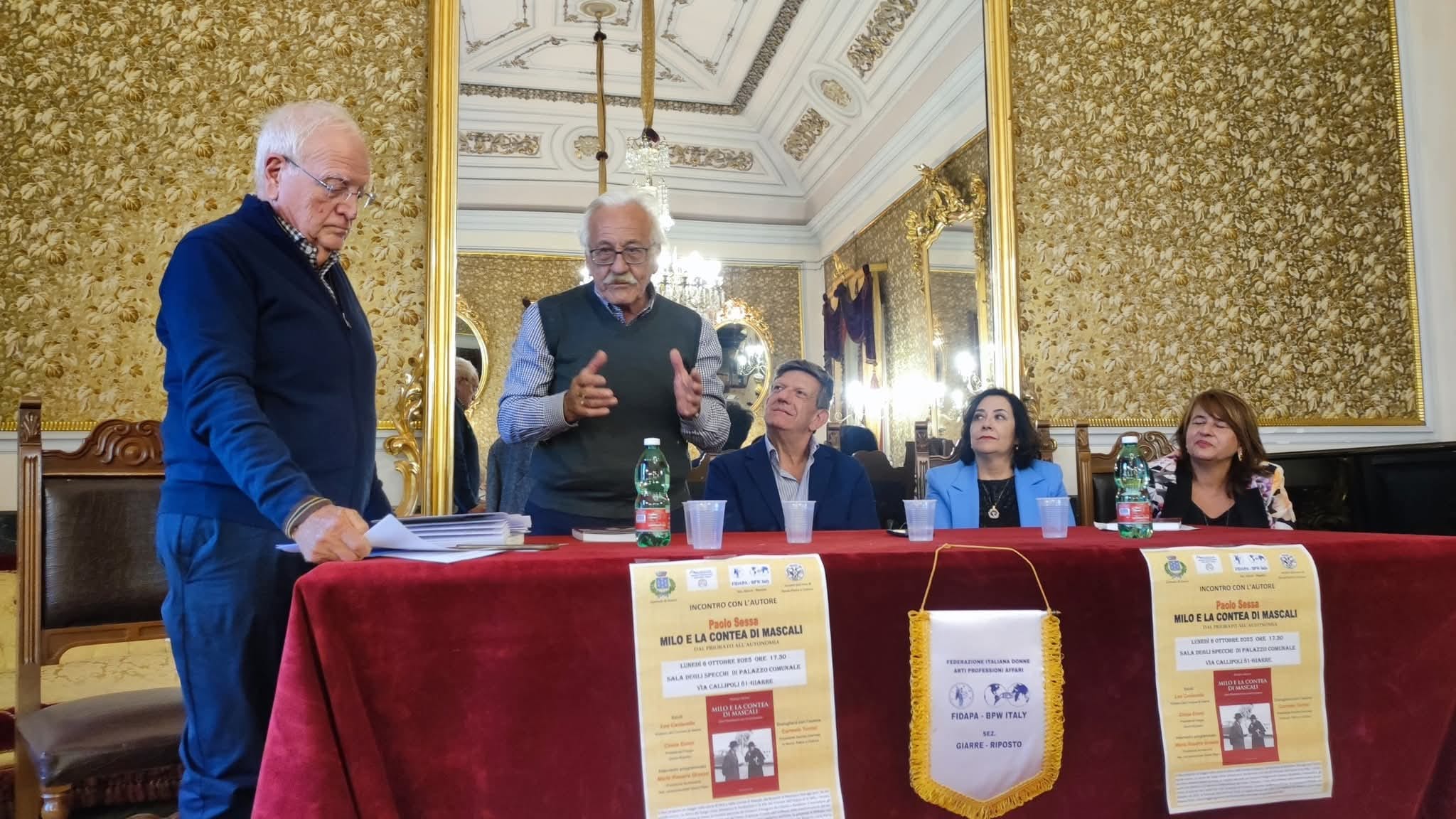 842b04ee-dc8b-4798-8fe8-a2ad413da669 Giarre, presentato libro di Paolo Sessa su autonomia di Milo