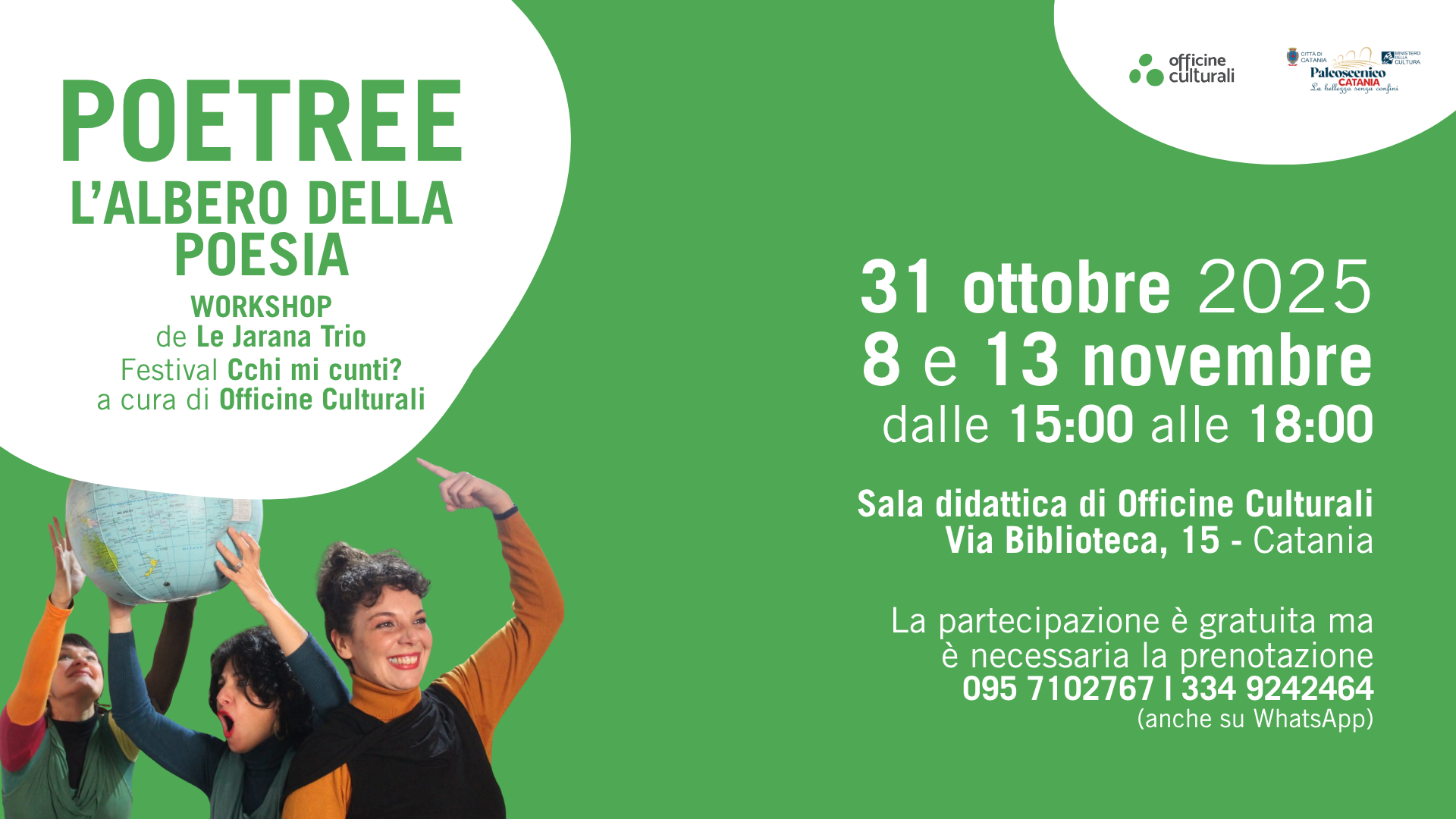 Officine Culturali, workshop e spettacolo concerto