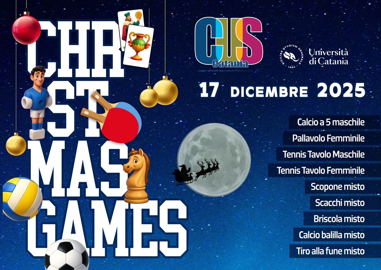 Cus Catania per l’Università, giochi invernali