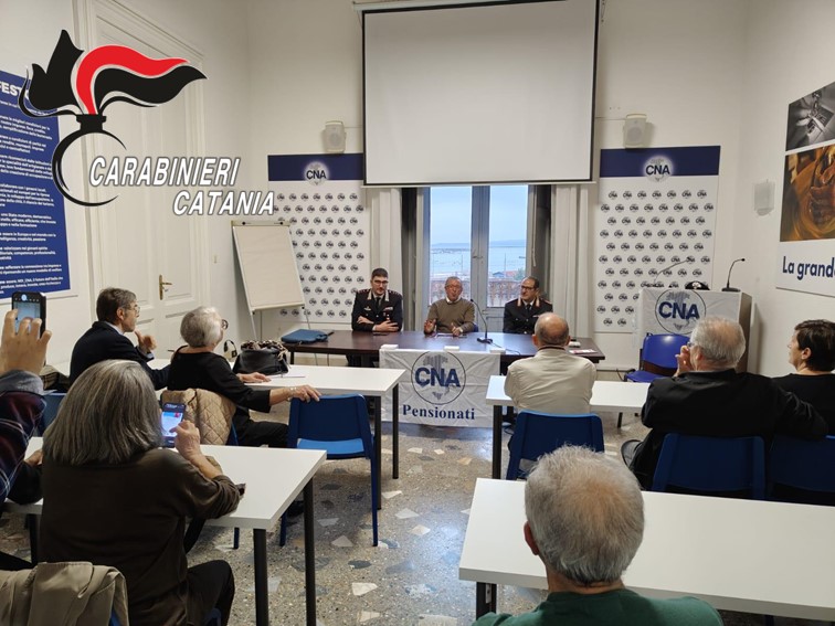 Catania: Carabinieri e CNA Pensionati contro le truffe agli anziani