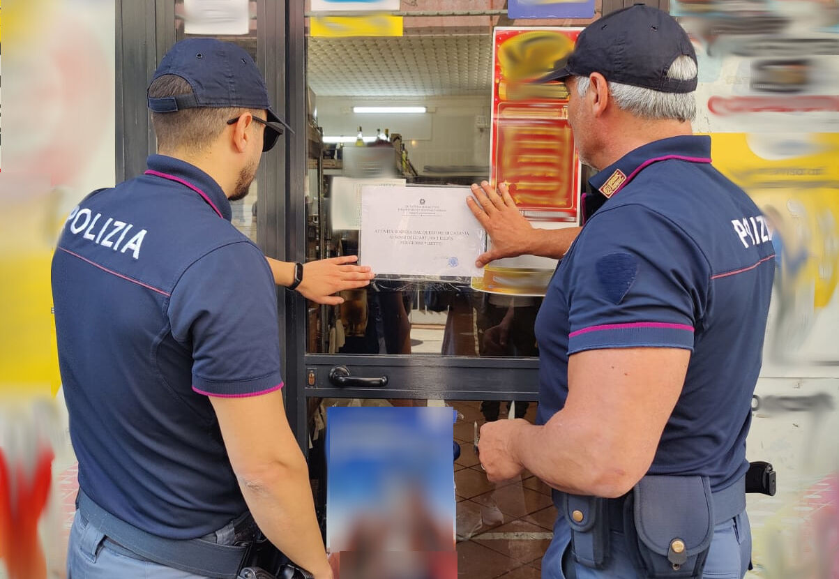 Quartiere Nesima, sospeso bar ritrovo di pregiudicati