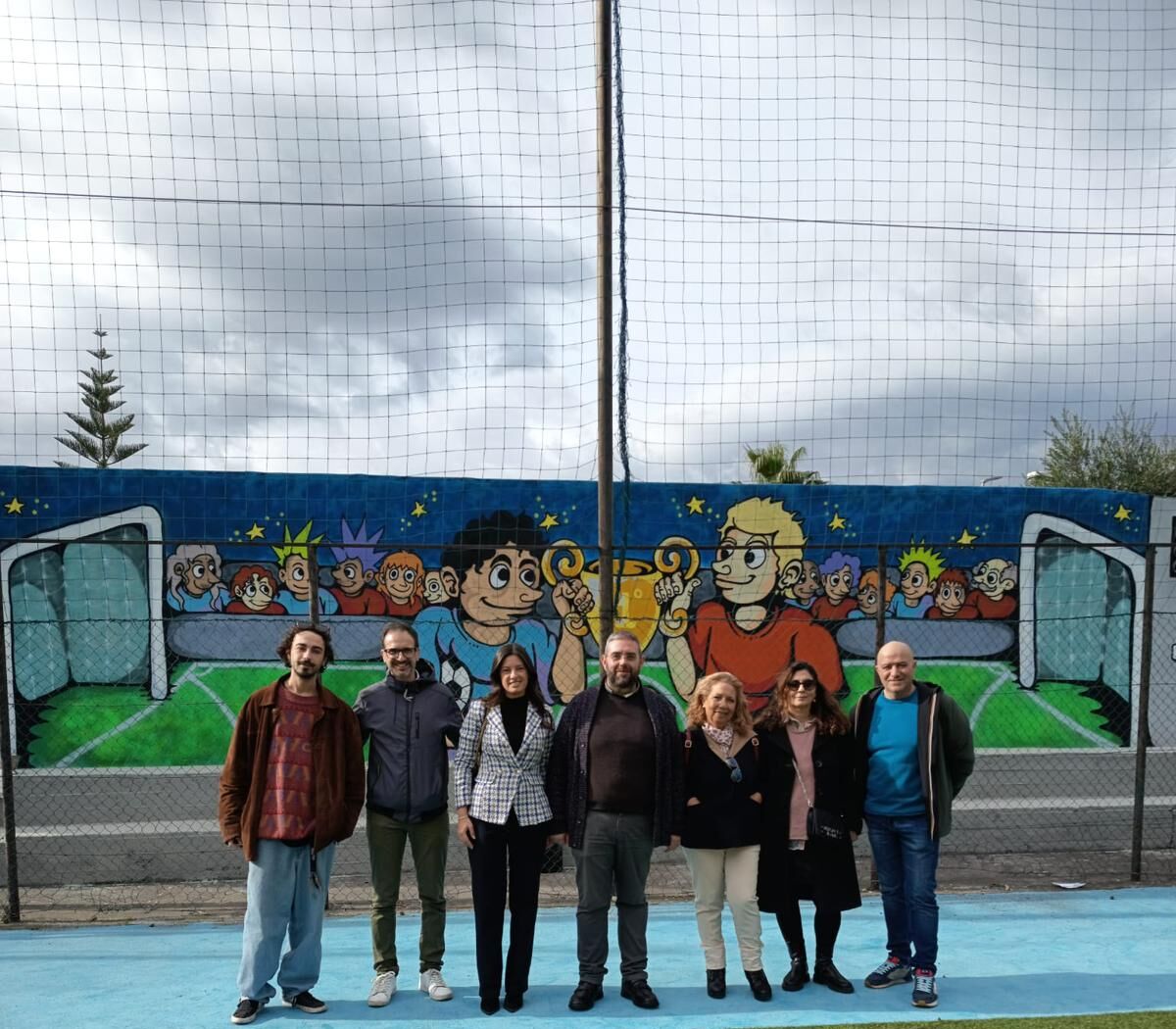 Inaugurato il murale di Giorgio Pennisi a scopo giovanile