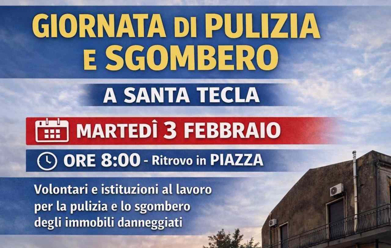 Sgombero a Santa Tecla – 20260130 FreePressOnline 1 Dopo Harry, sgombero degli immobili a Santa Tecla