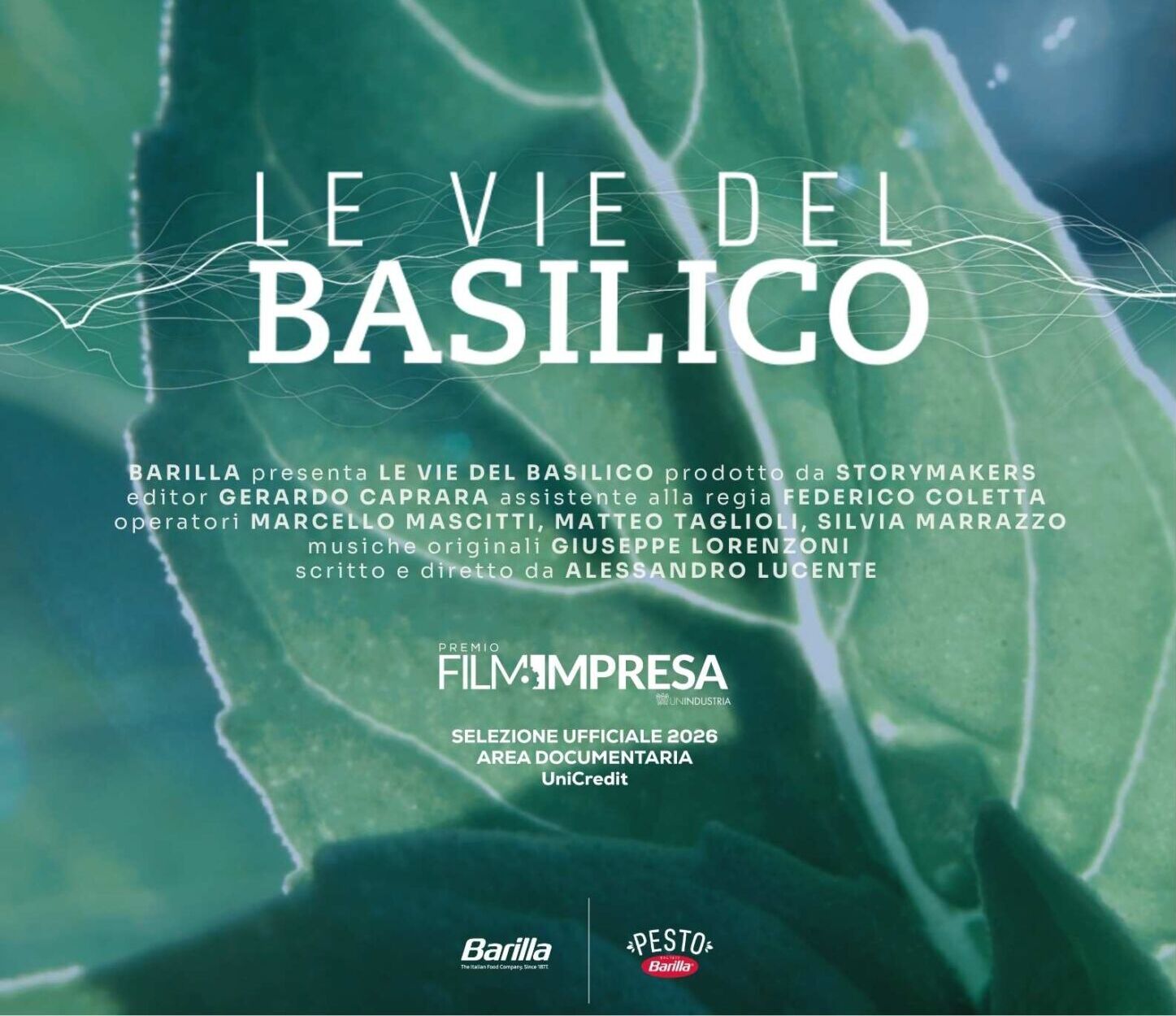 Copia di LOCANDINA – LE VIE DEL BASILICO v1 Storymakers al Premio Film Impresa 2026