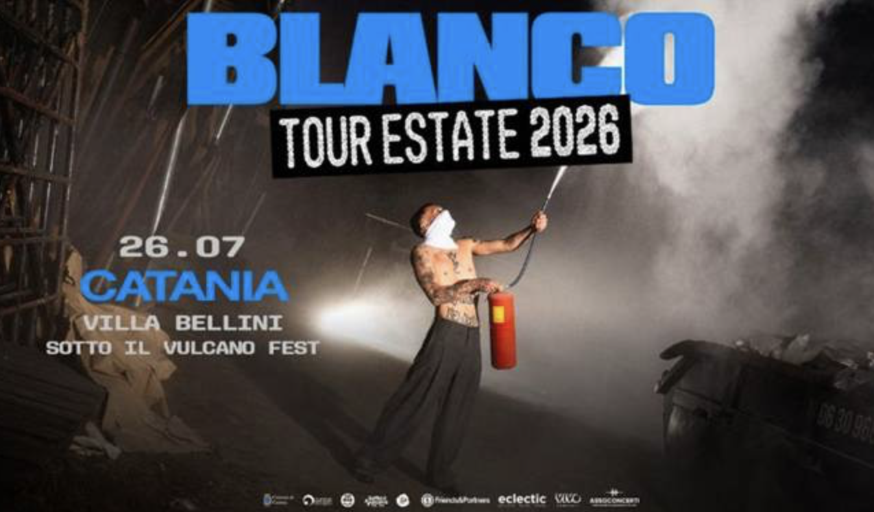 Blanco il 26 luglio in concerto alla Villa Bellini