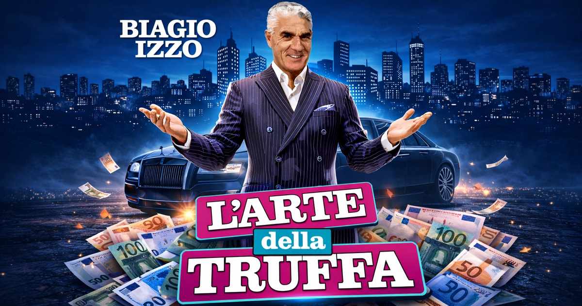 Biagio Izzo all’Abc con «L’arte della truffa»