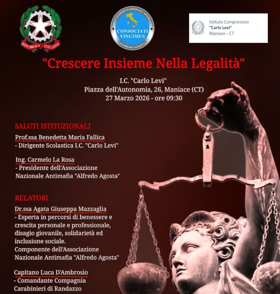 Maniace, convegno sulla legalità nelle scuole
