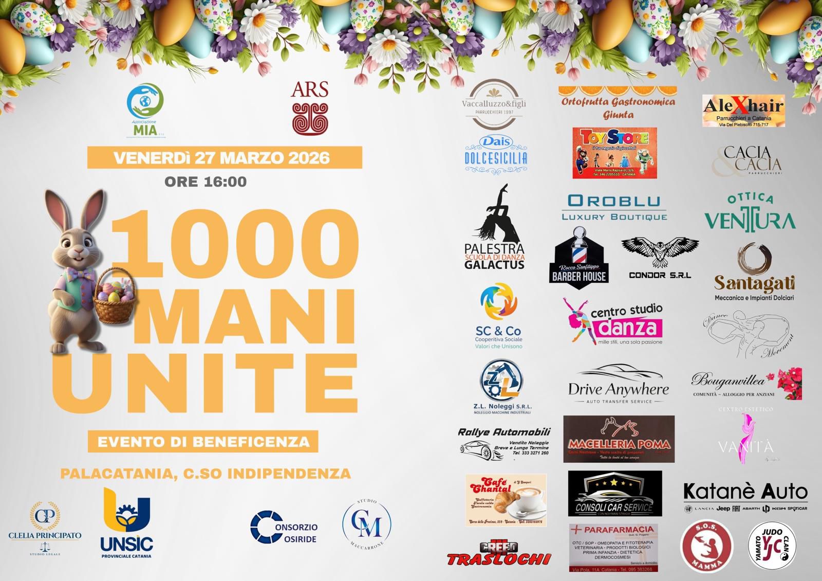 LOCANDINDA ORZ 1000 Mani Unite: al PalaCatania un evento di solidarietà