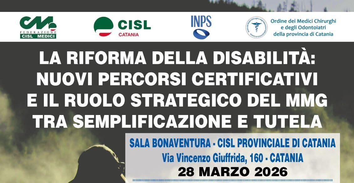 Catania, formazione sulla riforma della disabilità: focus sui medici di base