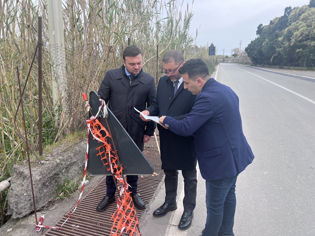 Sopralluogo strada provinciale Fiumefreddo, sopralluogo sulle provinciali per la Supermaratona