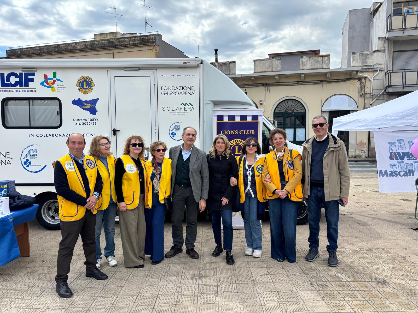 Mascali, giornata prevenzione Lions in piazza Duomo