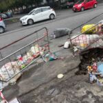 Voragine in Piazza Eroi D'Ungheria - FreePressOnline