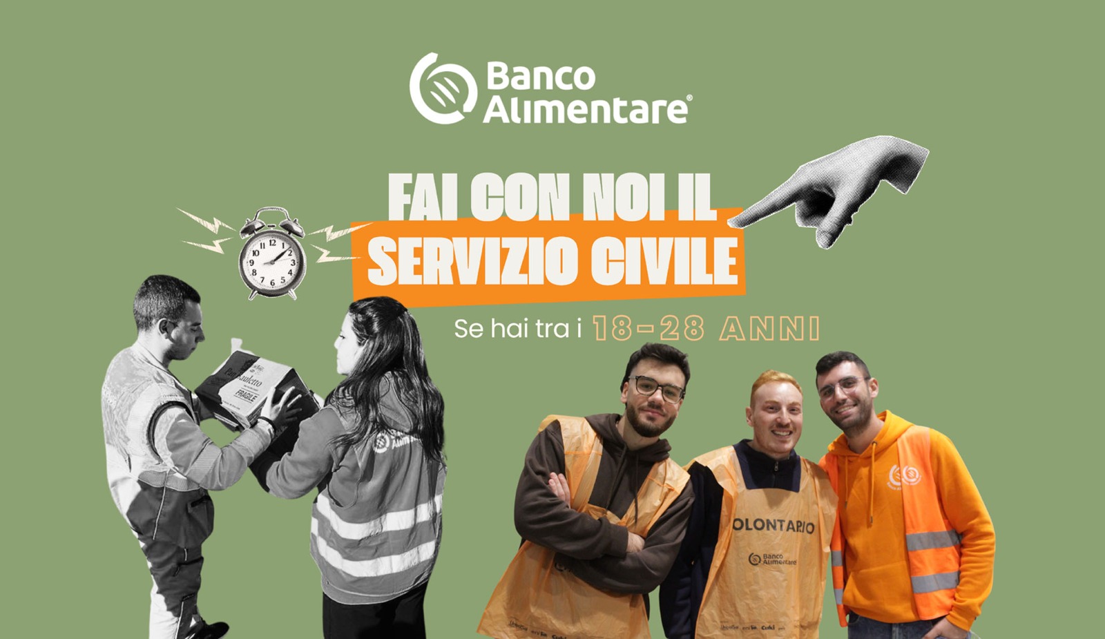 Banco Alimentare cerca 10 giovani nella Sicilia orientale