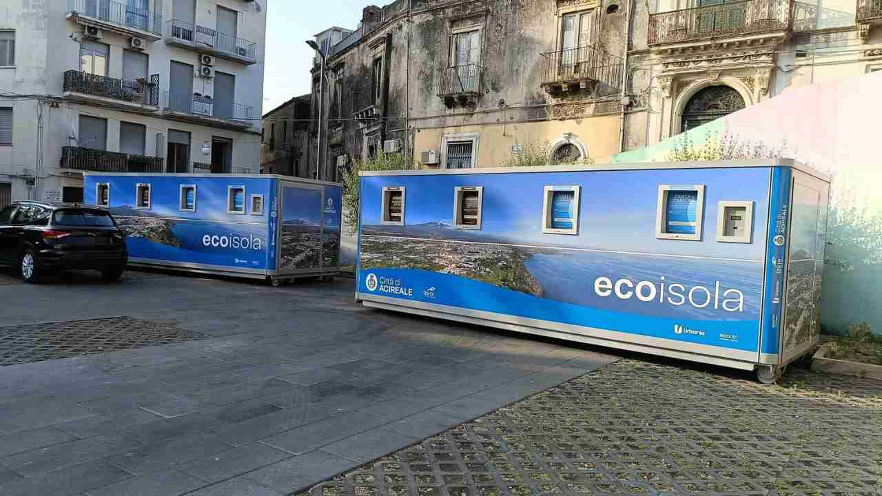 Acireale: nuove isole ecologiche informatizzate al parcheggio San Giuseppe