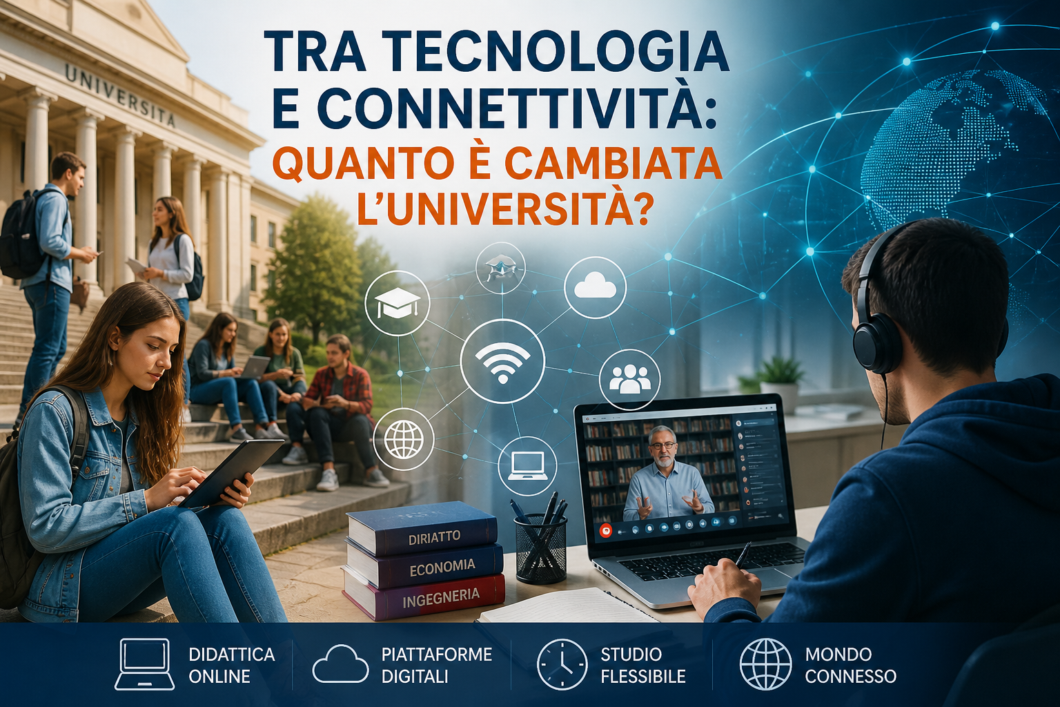Tra tecnologia e connettività: quanto è cambiata l’università?