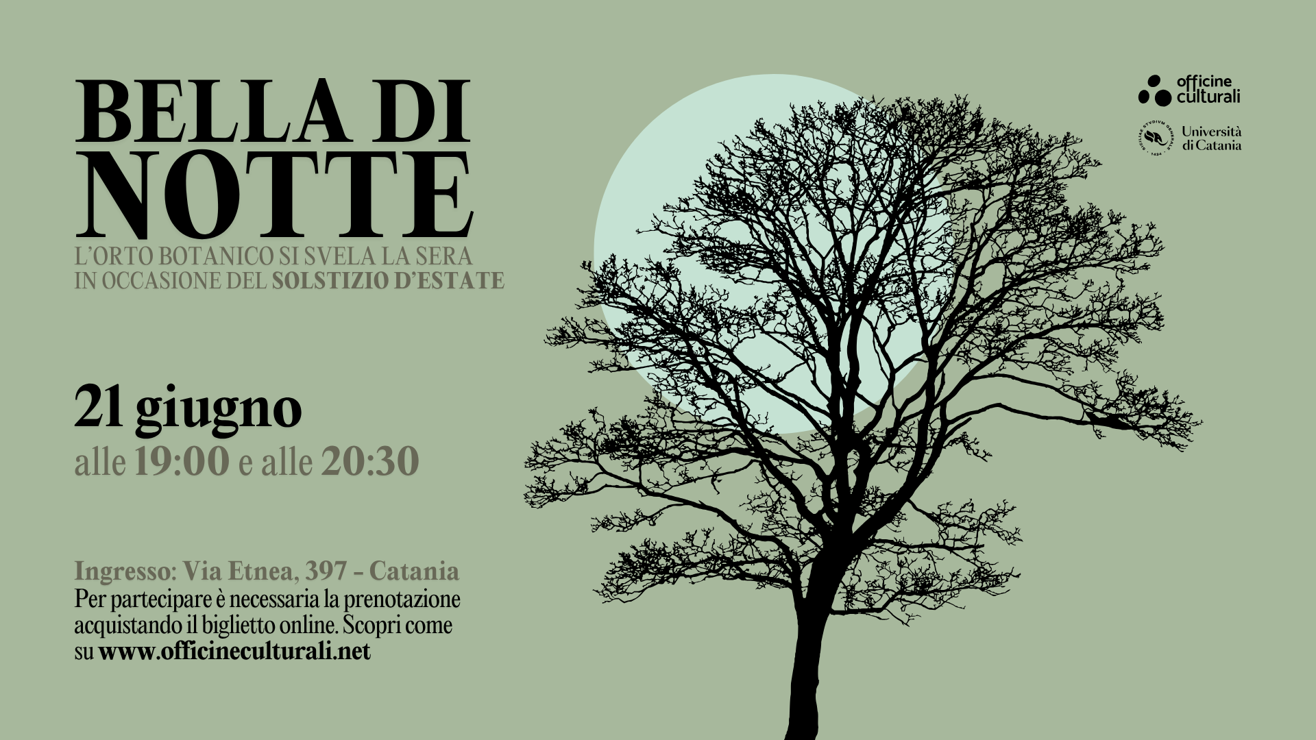 Banner_Bella di Notte Visite guidate serali il 21 giugno all’Orto Botanico di Catania
