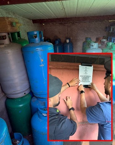 Foto Giarre (CT) Giarre, deposito abusivo di bombole: denunciato pregiudicato