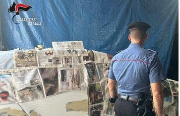 Foto S.G.La Punta 2 Carrozzeria abusiva scoperta in centro abitato