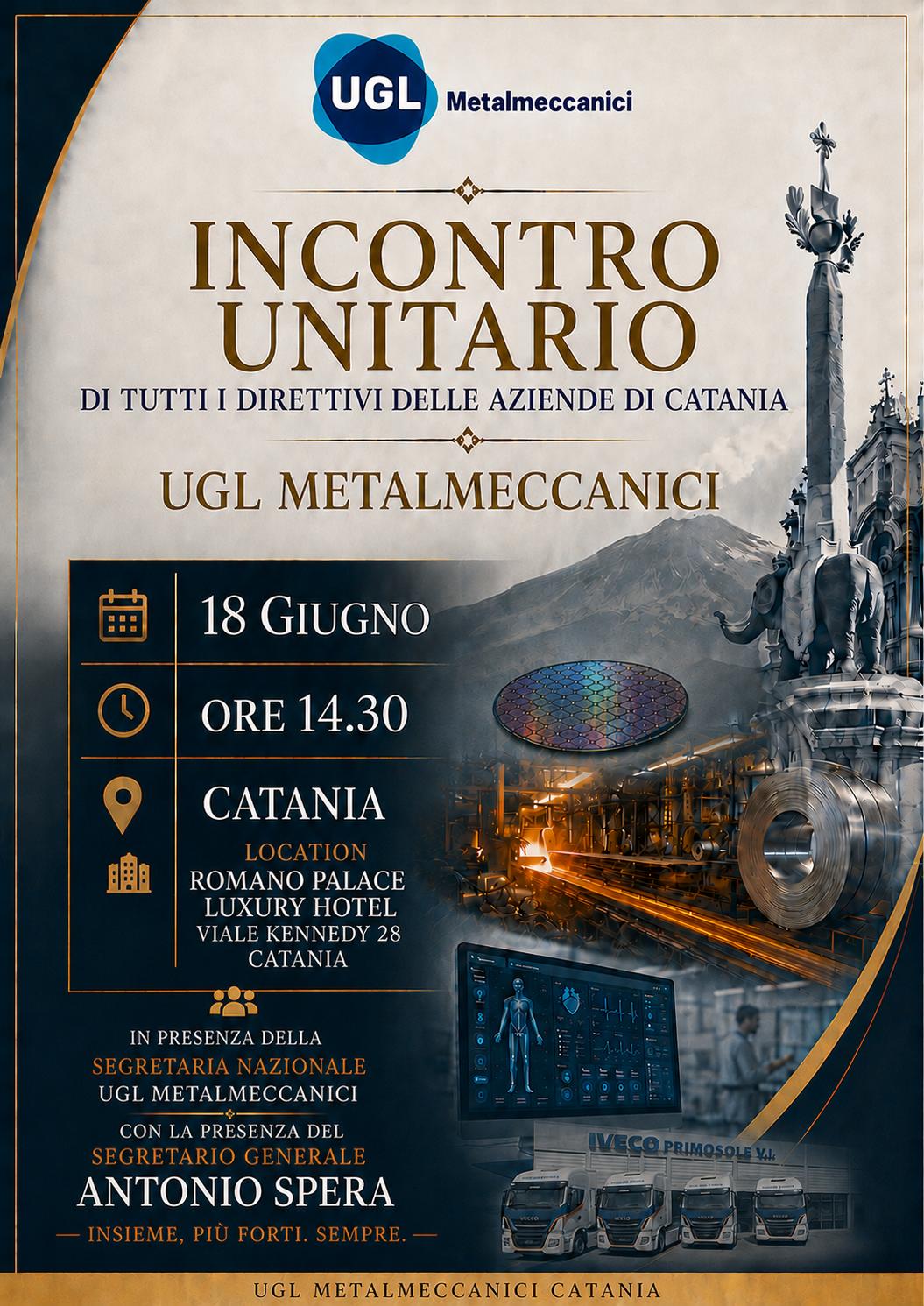 UGL UGL Metalmeccanici, Catania prima tappa del tour nazionale