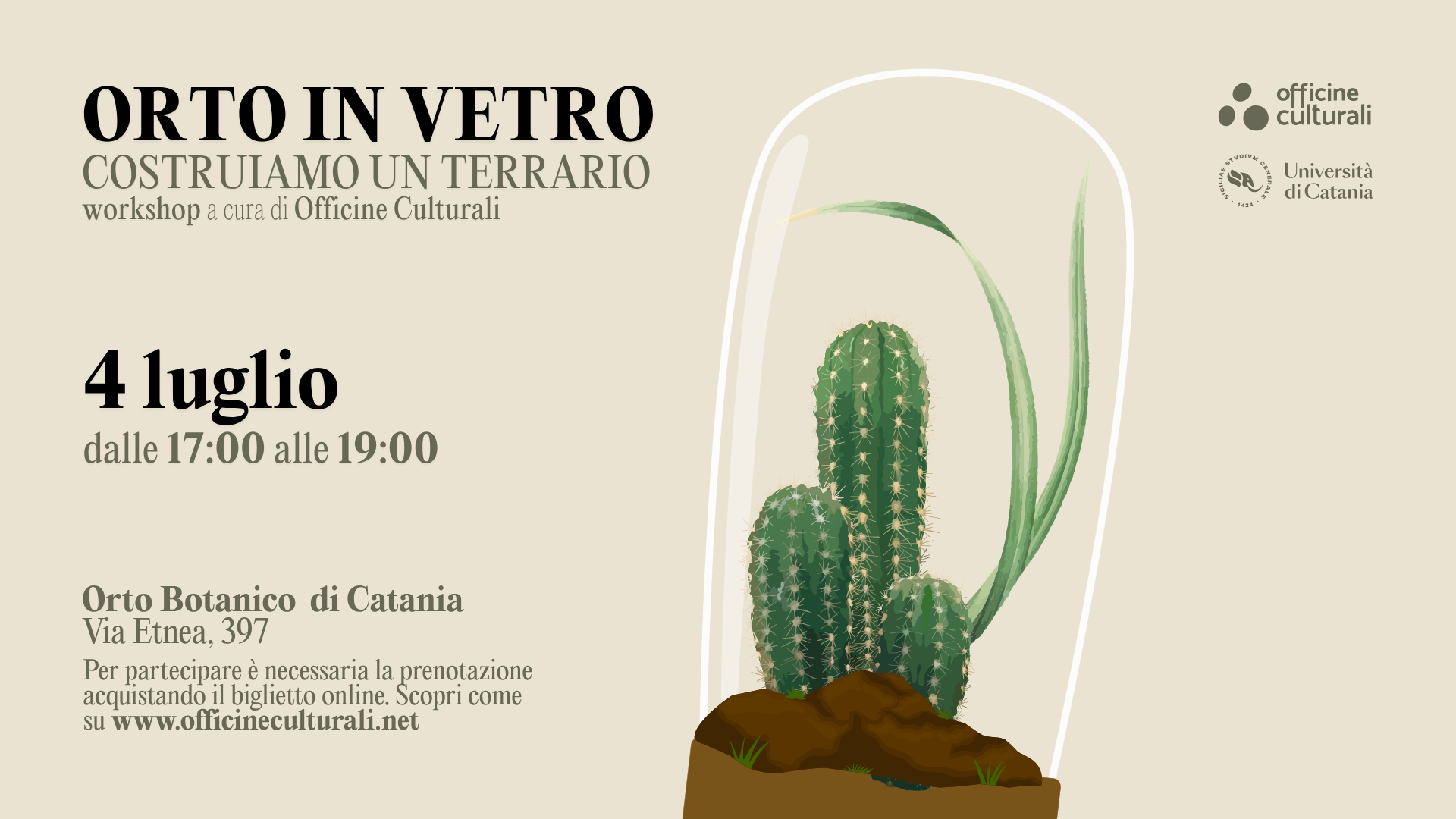 Orto in vetro: costruiamo un terrario il 4 luglio