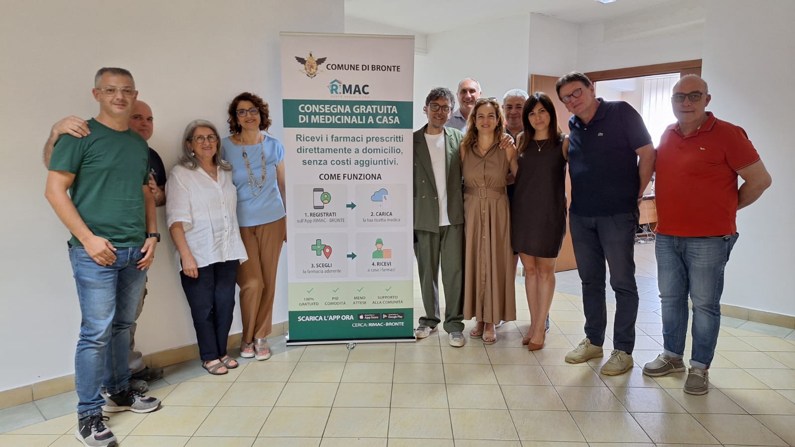 Bronte – Presentazione progetto Consegna gratuita dei farmaci a casa Bronte, farmaci consegnati gratis a domicilio