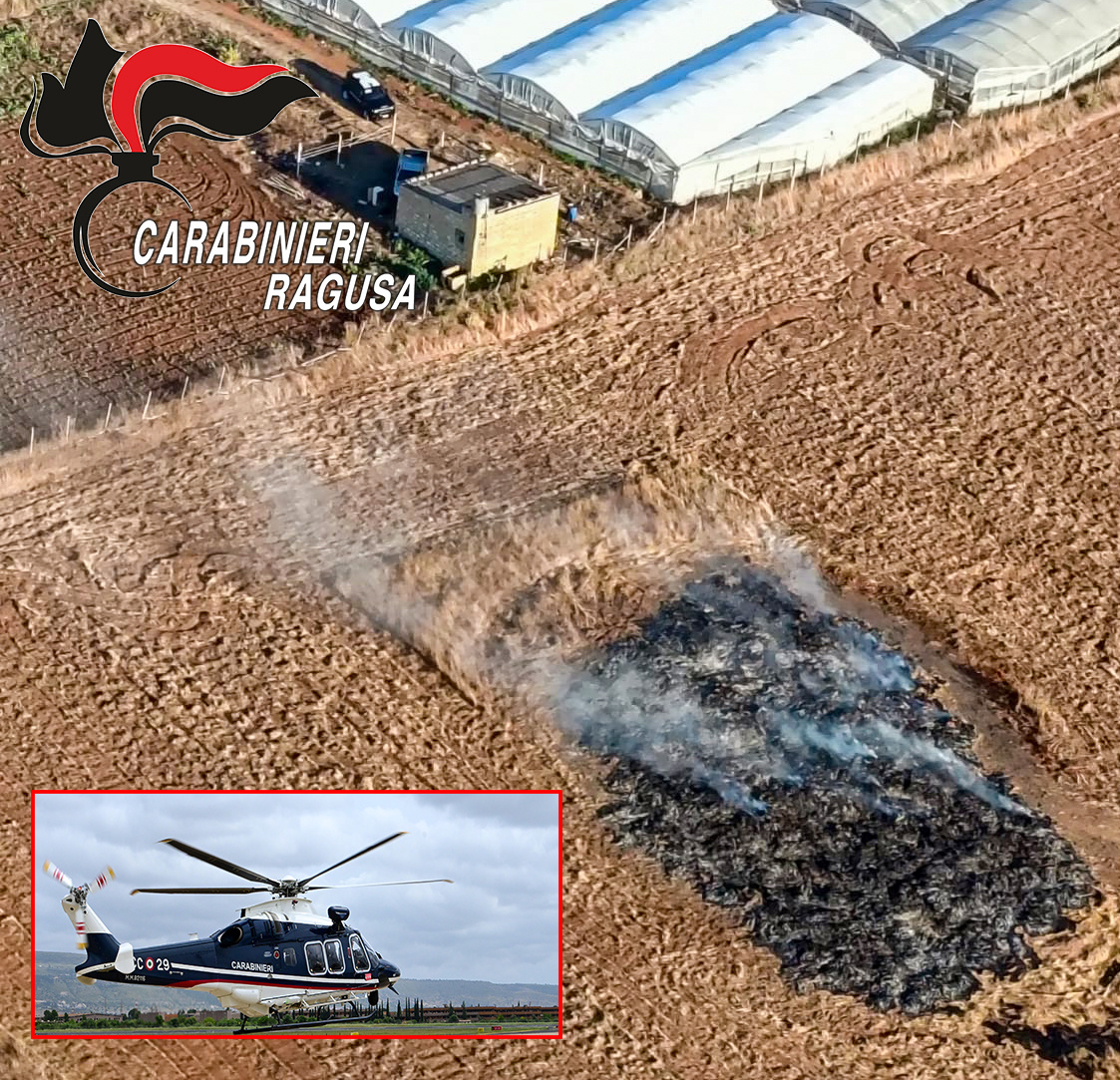 Fumarole nel Ragusano, denunciati due agricoltori