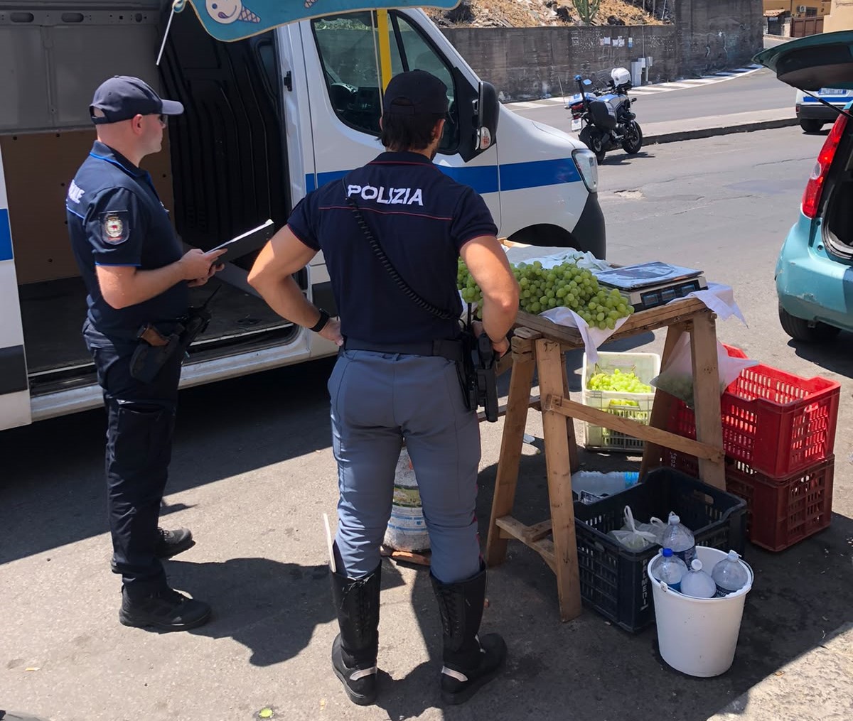 Controlli a Cibali, multe per 10 mila euro e droga sequestrata