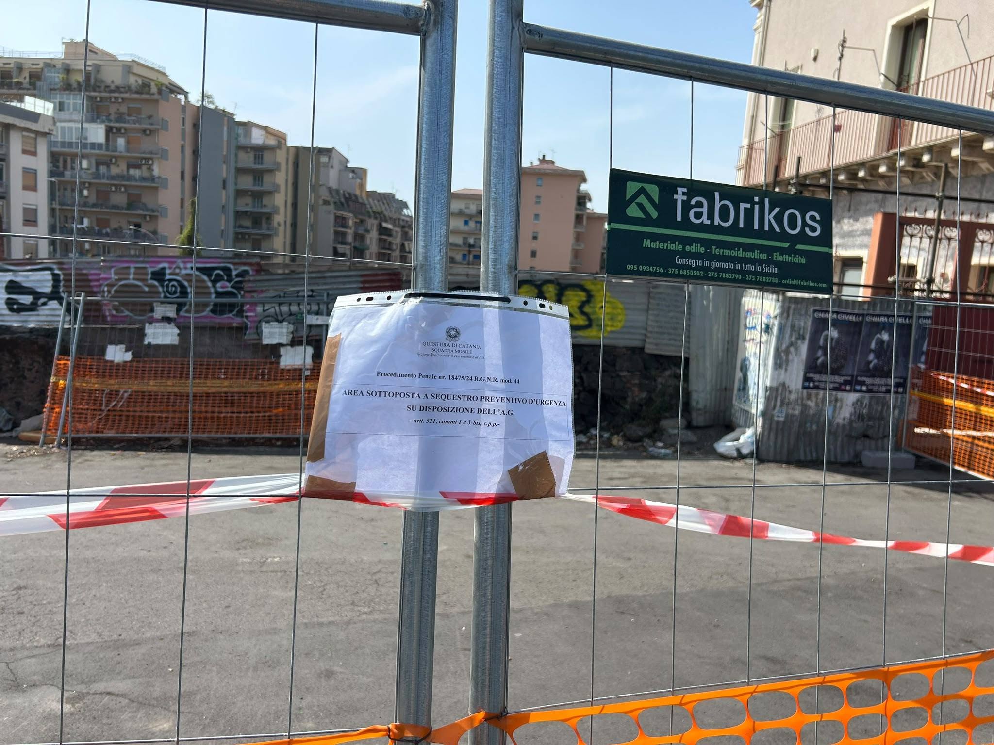 Sequestro cantiere in via Palazzotto, la minoranza: «Non era allarmismo»