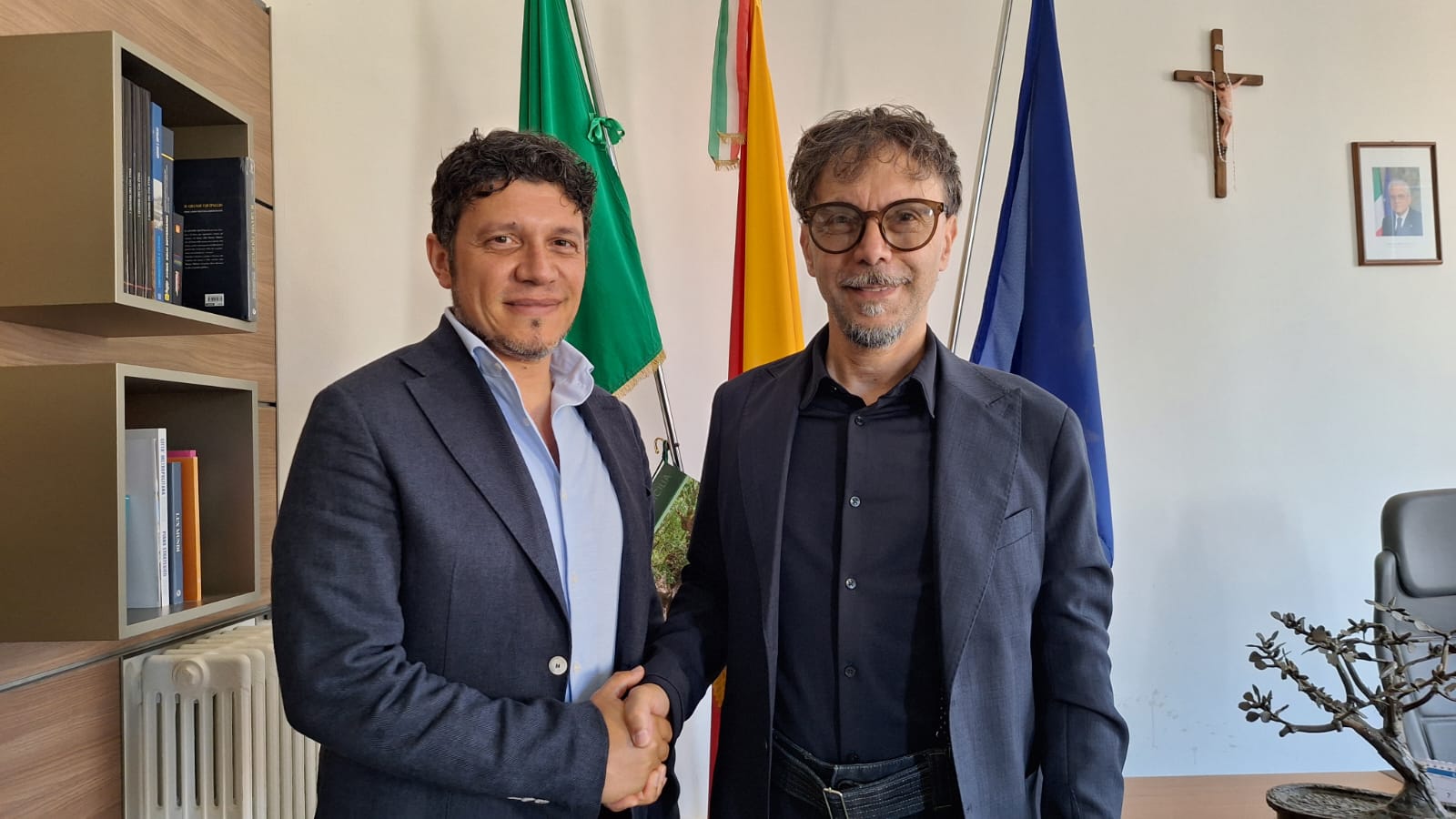 l’avv Cicala ed il sindaco Gullotta Giuseppe Cicala nuovo Segretario generale di Bronte