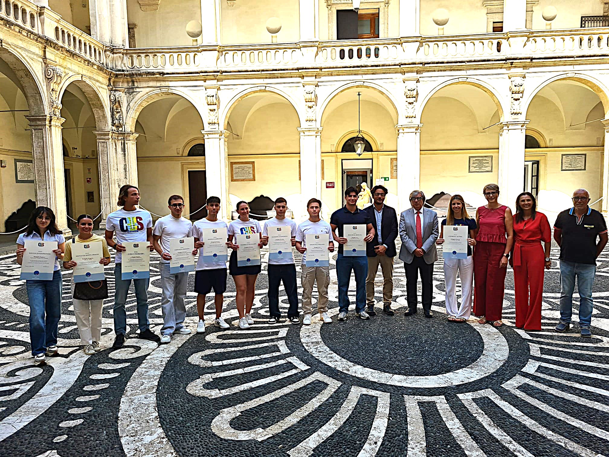 premiati CNU rettore UniCt premia gli atleti del Cus Catania