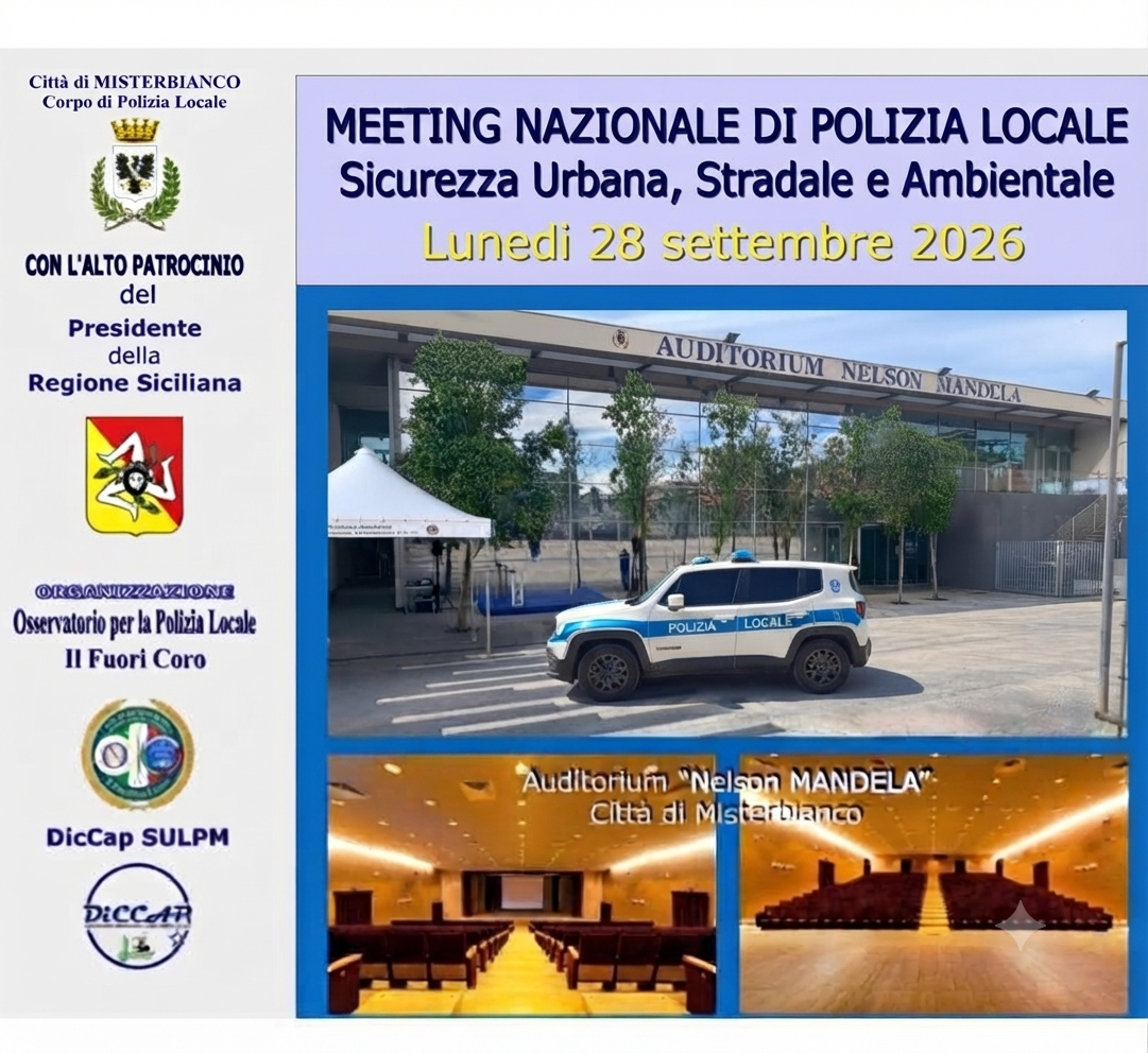 FOTO COMUNICATO STAMPA MEETING Convegno sulla Polizia Locale