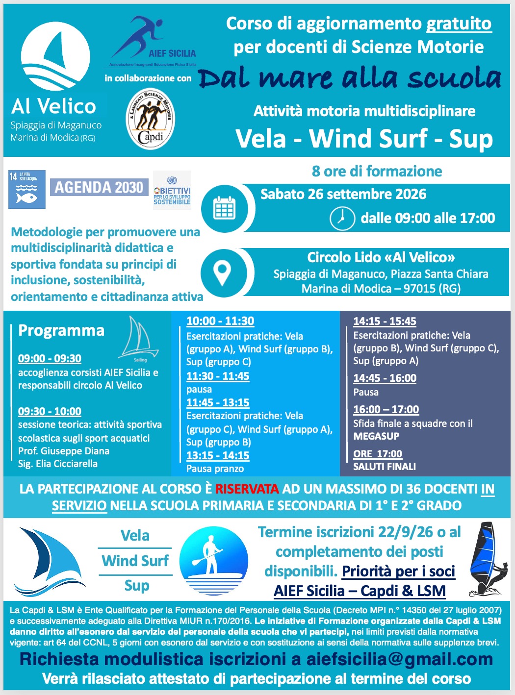 “Dal mare alla scuola”: formazione gratuita per docenti a Marina di Modica