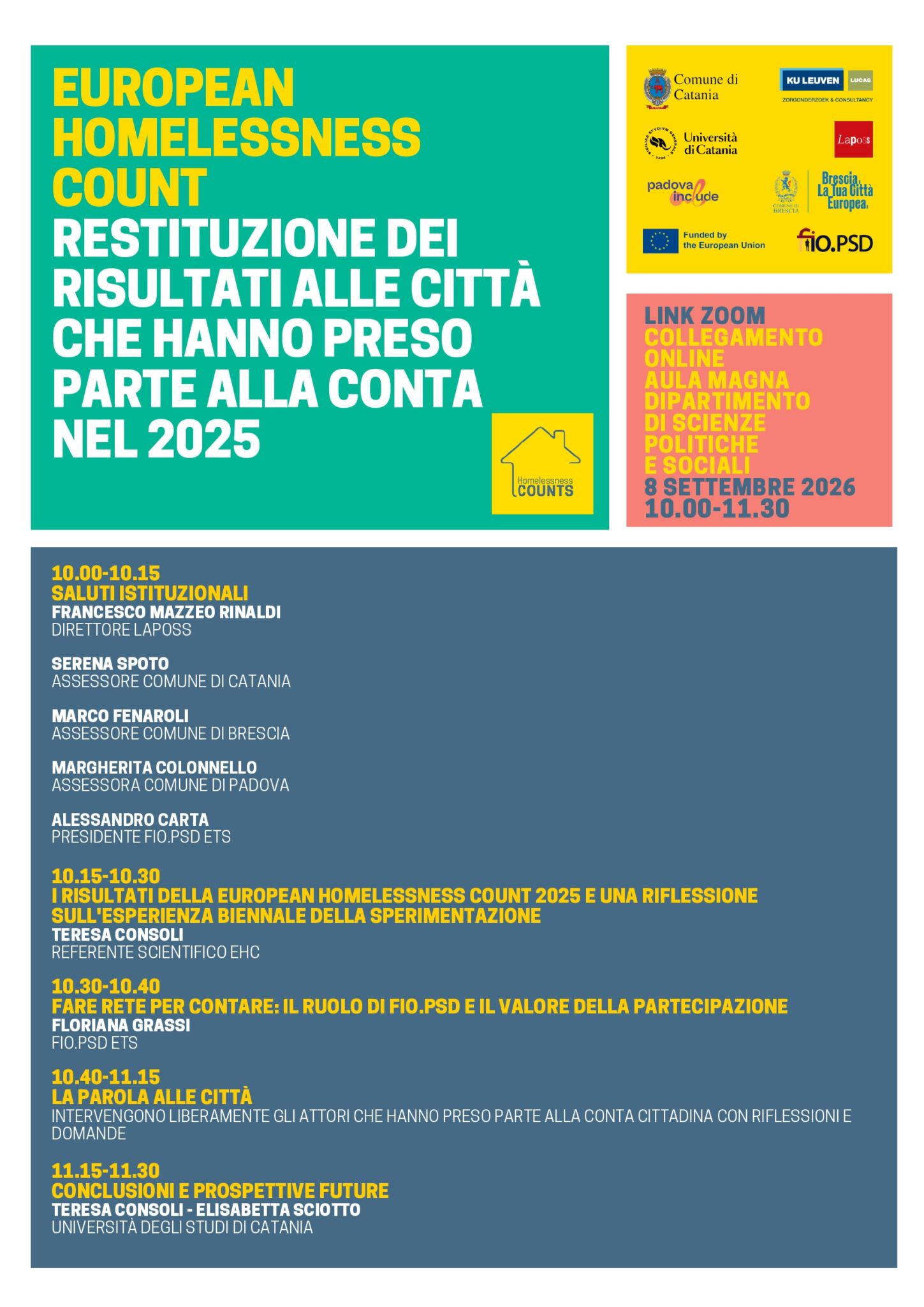 LOCANDINA CONFERENZA_8 settembre (1)_page-0001 Senza dimora, a Catania i dati della rilevazione europea