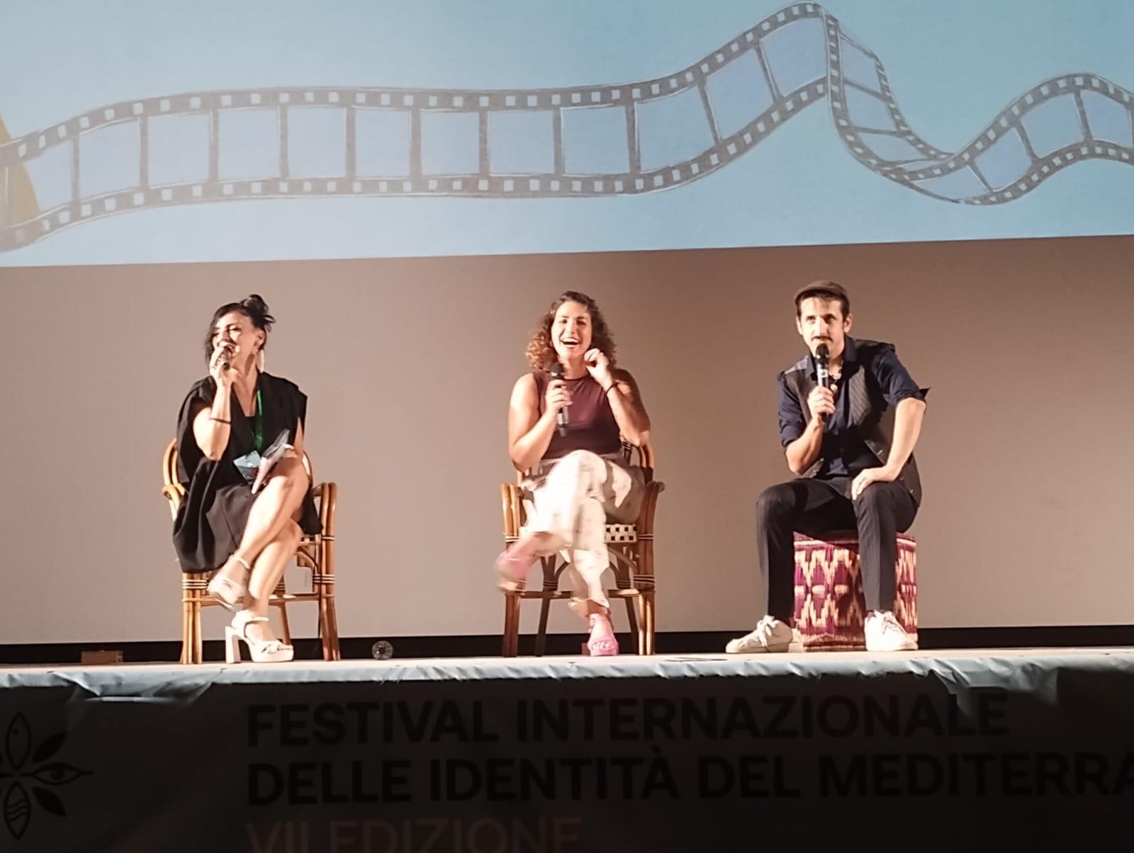 foto Denise Spicuglia, Annandrea Vitrano e Roberto Lipari a Marzamemi cine fest 8.9.26 Marzamemi Cinefest, premiati Roberto Lipari e Annandrea Vitrano