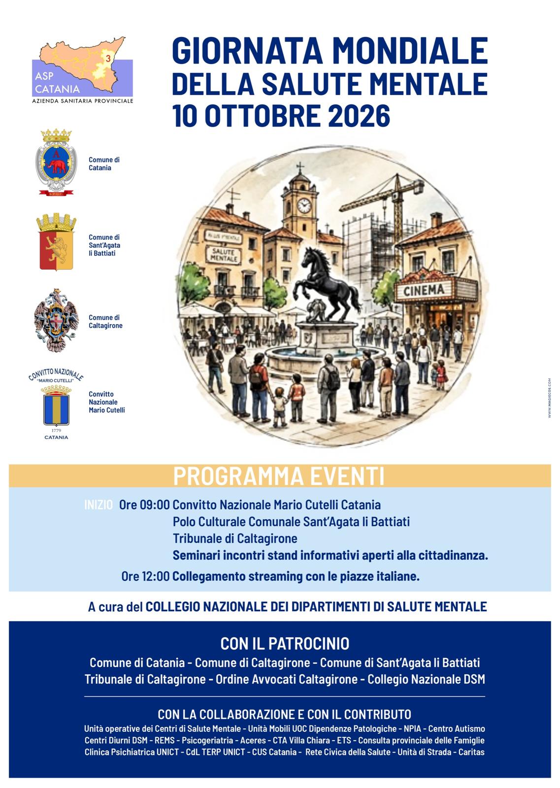 Catania Salute Mentale Salute mentale, tre voci speciali per la Giornata del 10 ottobre