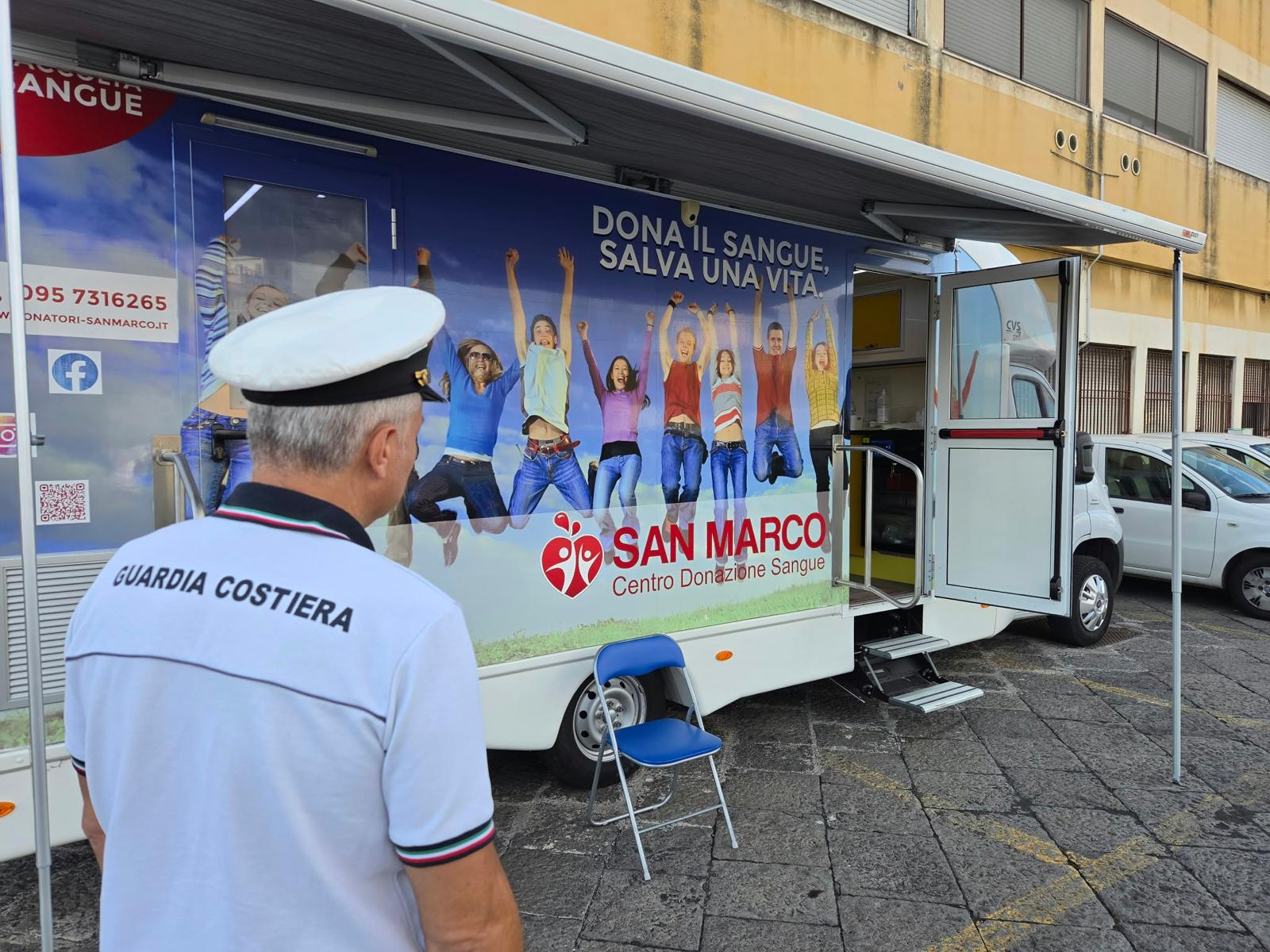 Guardia Costiera La Capitaneria di porto dona sangue per l’Ospedale San Marco