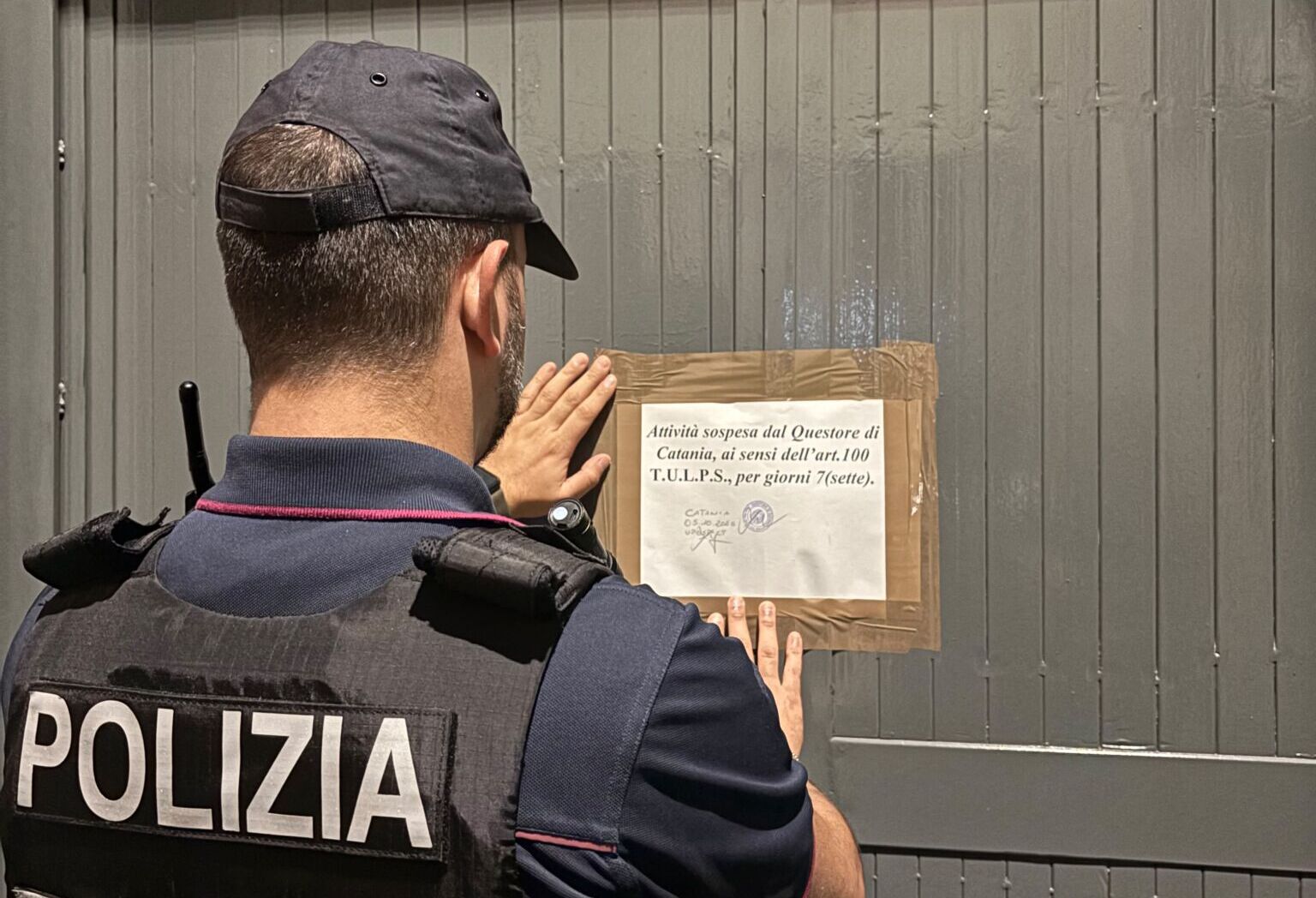 LA POLIZIA DI STATO SOSPENDE PER SETTE GIORNI L’ATTIVITA’ DI UN CENTRO SCOMMESSE DELLA ZONA DI SAN CRISTOFORO (3) San Cristoforo, chiuso per sette giorni un centro scommesse