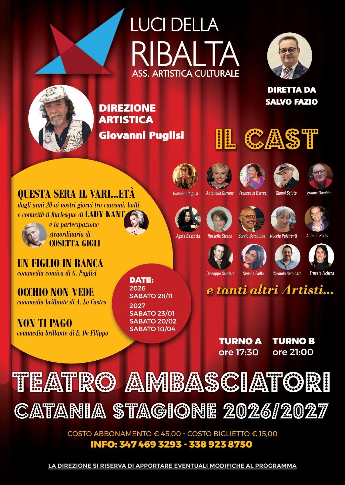 Luci della Ribalta, presenta la nuova stagione