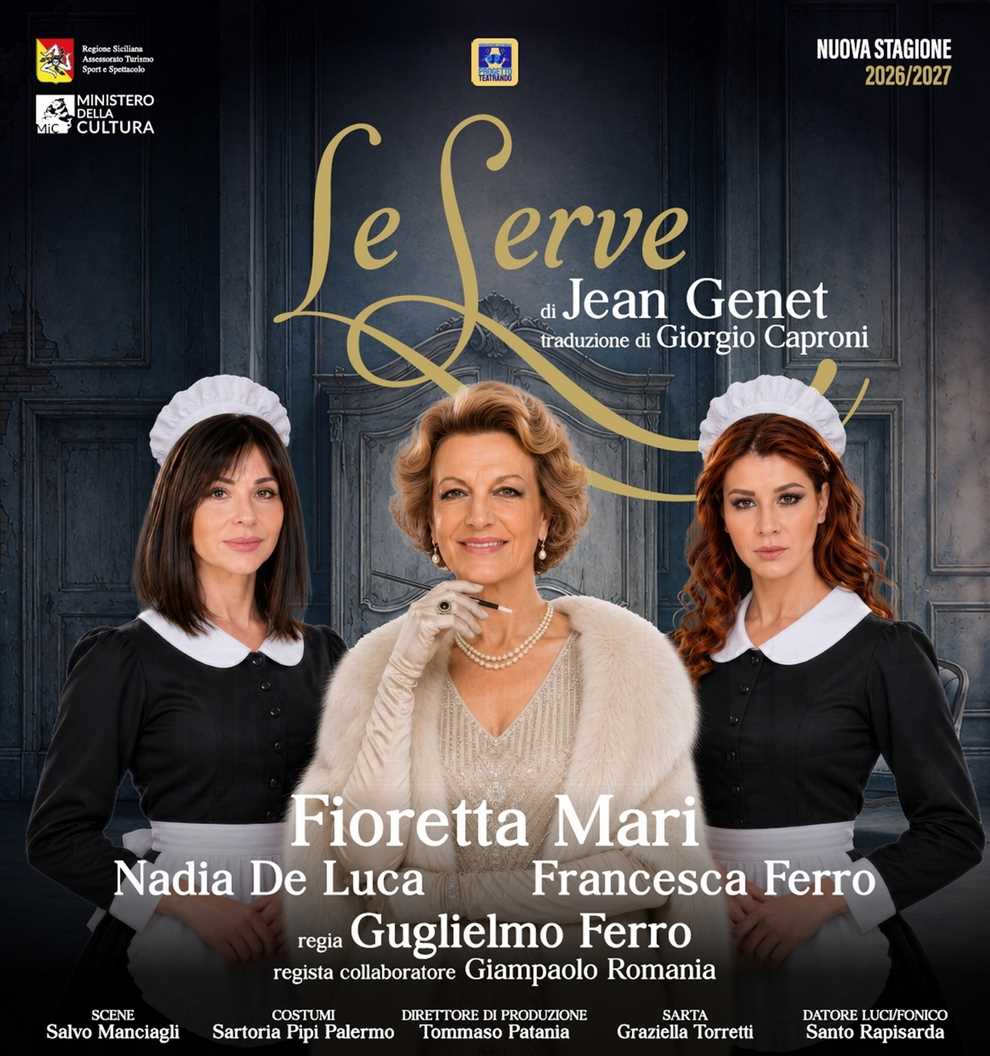 Le serve locandina Fioretta Mari protagonista de LE SERVE al Teatro Abc di Catania