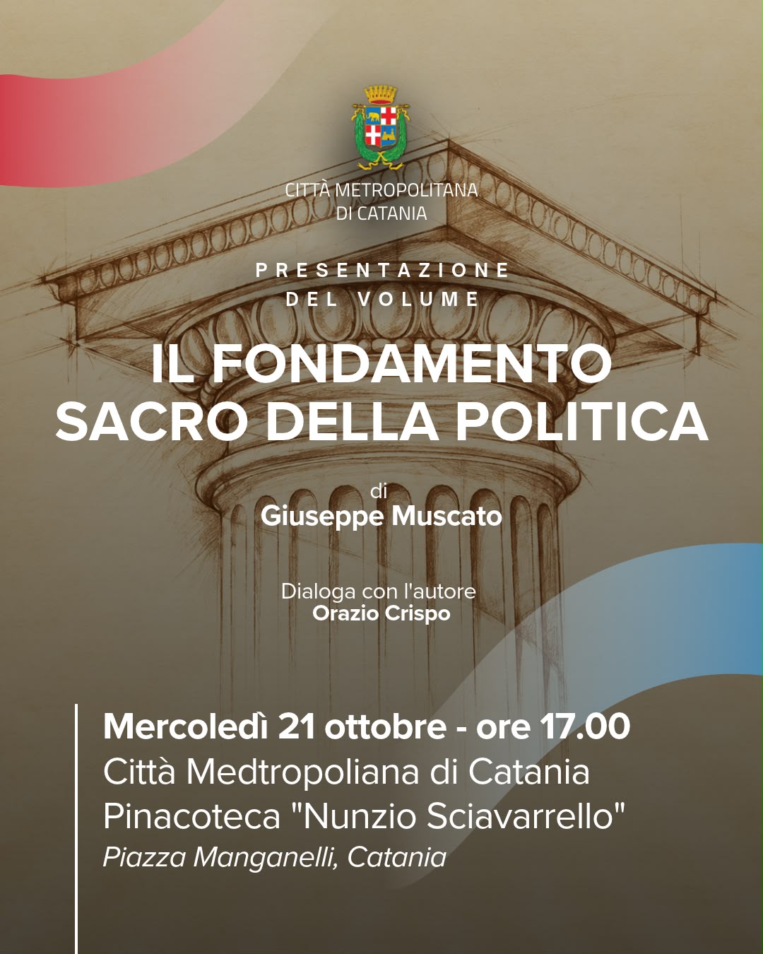 Pinacoteca, mercoledì 21 presentazione volume Platone e politica: alla Pinacoteca Sciavarrello il libro di Muscato